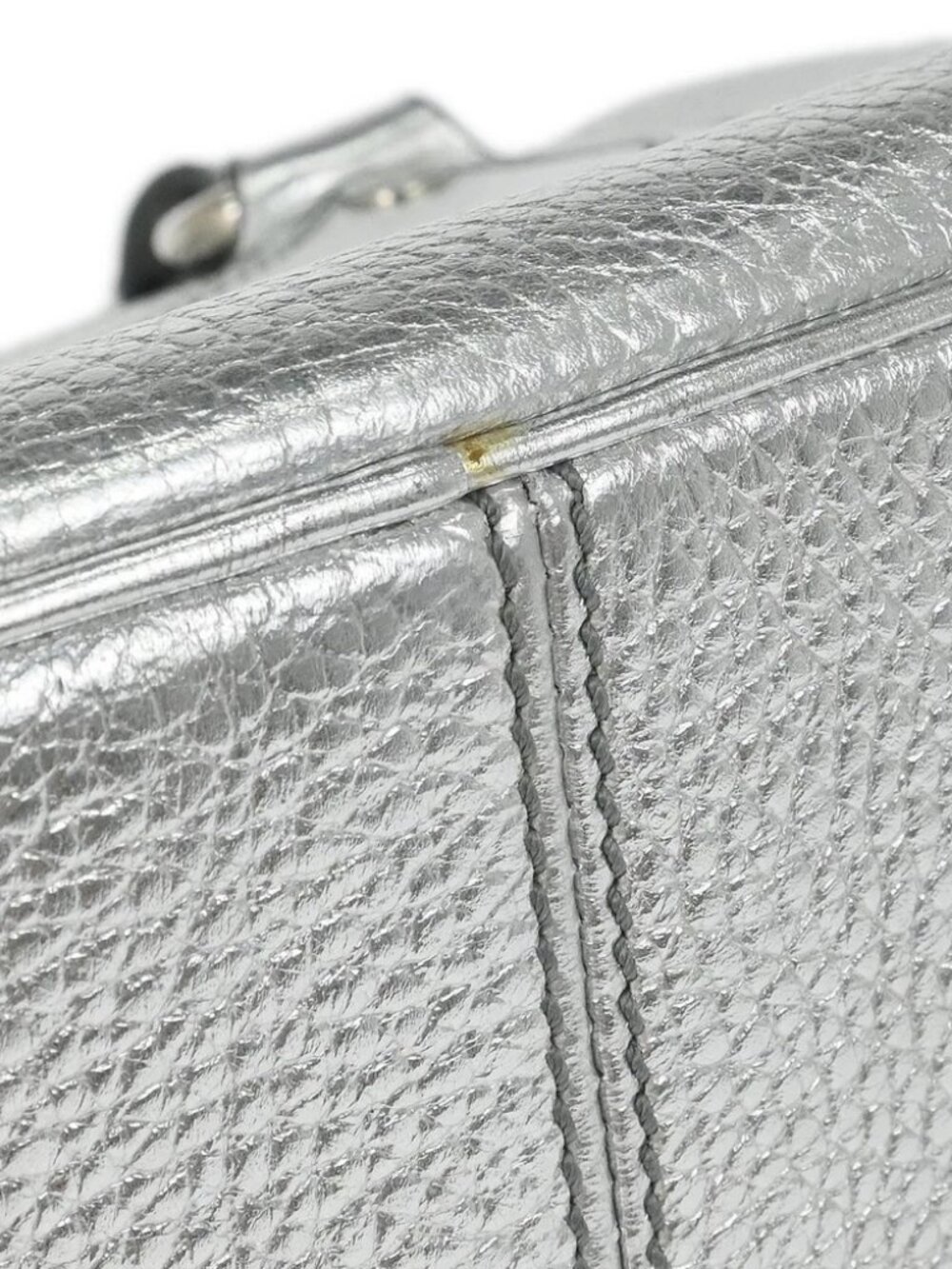 Celine Metallic Silver Leather Boogie Bag Handbag WC-BB-0038 146231 - Picture 3 of 10